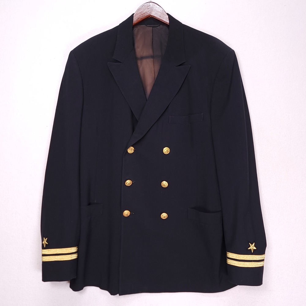 US Naval Academy USNA Midshipman Service Dress Blue Jacket Thorngate Navy 42R
